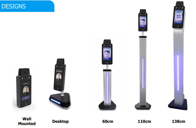 Automatic Temperature Screening Face Recognition Designs