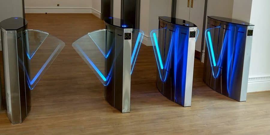 Speed gate turnstiles