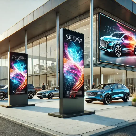 Digital Signage Display for Automobile Showrooms Qatar
