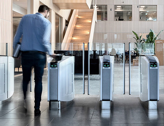 Flap barrier for office buildings in Qatar